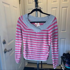 Grey & Pink Sweater*